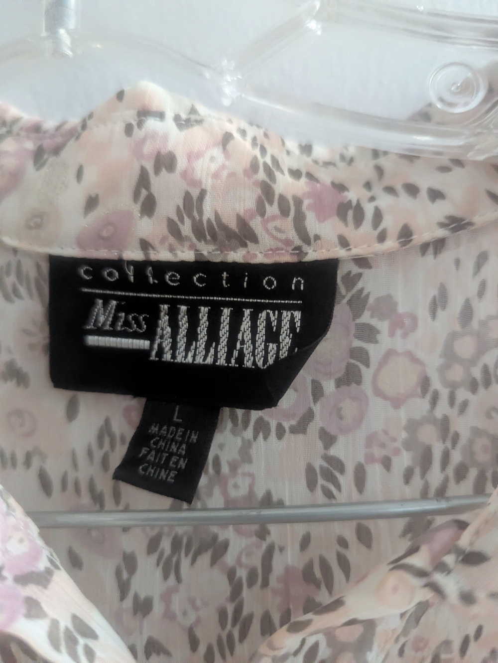 Miss Alliance Pink Floral Print Women's Blouse